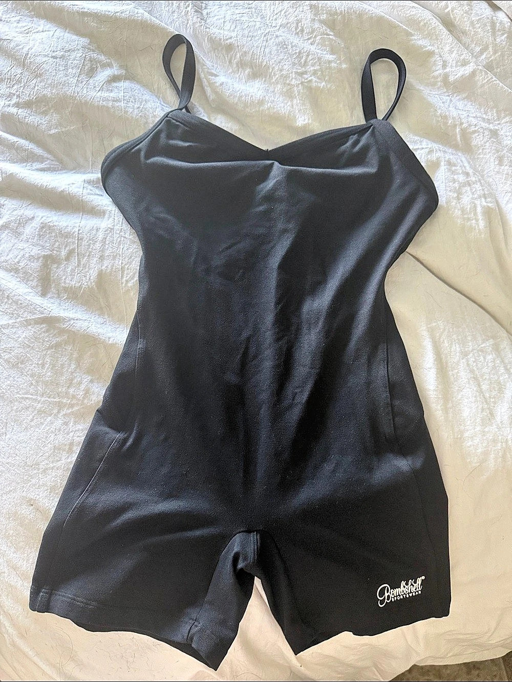 Bombshell Sportswear Black Athletic Romper Size Small